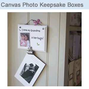 Canvas Photo Keepsake Boxes