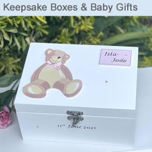 Baby Keepsake Memory Boxes