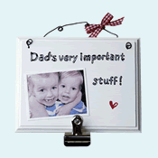 Photo On Canvas Clip Sign Red Gingham