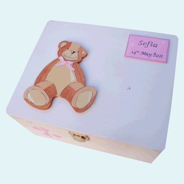 Baby Girl Keepsake Box Large