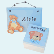 Baby Boy Trinket Box and Sign