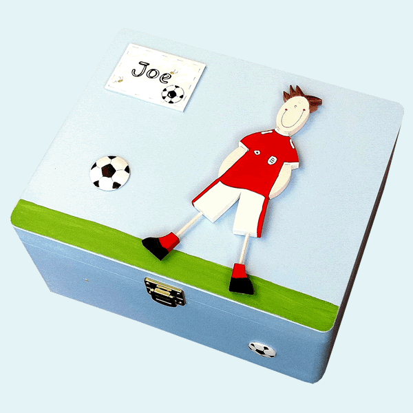 Football Keepsake Box Large</br>(Team strips available on request)
