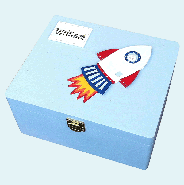 Rocket Keepsake Box Large