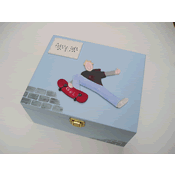 Skateboard Keepsake Box Large