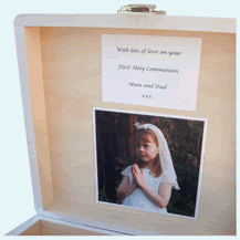 Wedding Keepsake Box - Large with canvas photo.