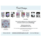 Tailor Made Clock Gift Voucher