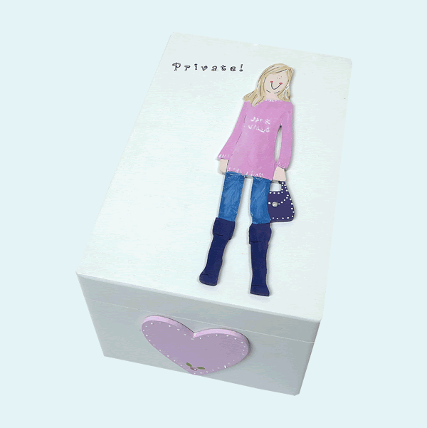 Denim Keepsake Box Small