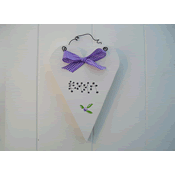 Rustic Heart Sign Lilac