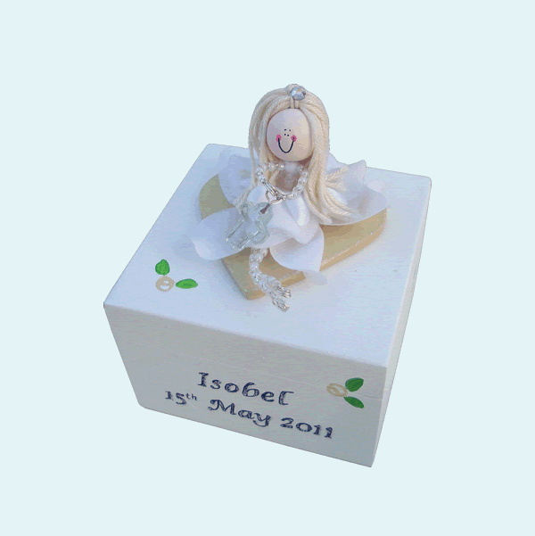 First Holy Communion </br>Rosary Box Gold