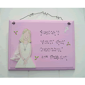 First Communion Sign Girl