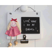 School Message Sign Girl Red