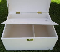 Wedding Keepsake Box - inside compartment