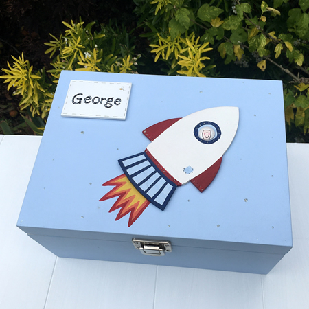 Rocket Keepsake Box