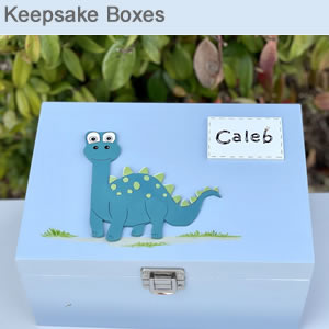 Boys Keepsake Memory Boxes