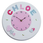 Heart Clock Pink Design