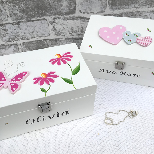 Butterfly & Heart Jewellery Box