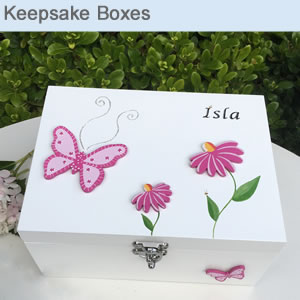 Boys Keepsake Memory Boxes