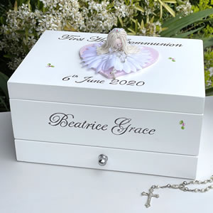 First Holy Communion Girl Deluxe Jewellery Box